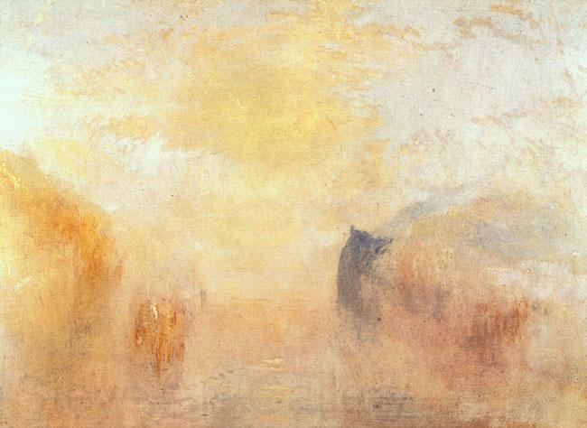 Joseph Mallord William Turner Sunrise Between Two Headlands Norge oil painting art